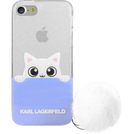 Karl Lagerfeld K-Peek A Boo POM POM Coque pour Apple iPhone 7/8/SE 2020
