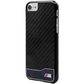 BMW Coque carbone & aluminium pour Apple iPhone 7/8/SE 2020, Noir