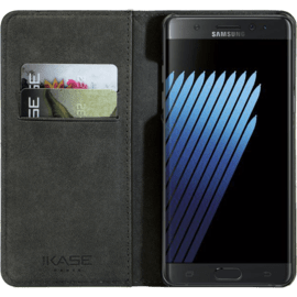 Coque clapet avec pochettes CB & stand pour Samsung Galaxy Note 7,  Noir