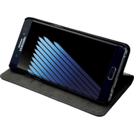 Coque clapet avec pochettes CB & stand pour Samsung Galaxy Note 7,  Noir