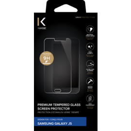 Protection d'écran premium en verre trempé pour Samsung Galaxy J5, Transparent