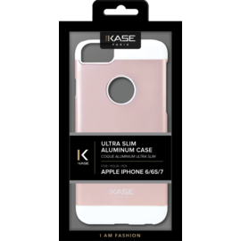 Coque aluminium ultra slim pour Apple iPhone 6/6s/7, Or Rose