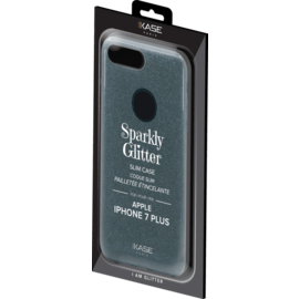 Coque slim pailletée étincelante pour Apple iPhone 7 Plus, Noir