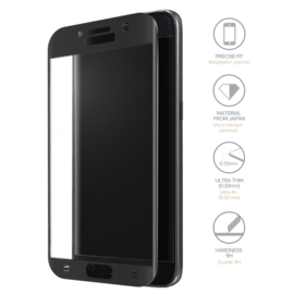 Protection d'écran en verre trempé (100% de surface couverte) pour Samsung Galaxy A5 (2017), Noir