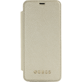 Guess Iridescent Coque clapet avec transparent arrière pour Samsung Galaxy S8+, Dorée