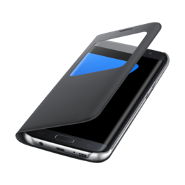 S View Cover Noir pour Samsung Galaxy S7 edge 