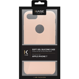 Coque en Gel de Silicone Doux pour Apple iPhone 7, Rose Sable