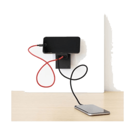 ROCK Noir - Pocket Charger 2 en 1 / Chargeur USB et station de charge