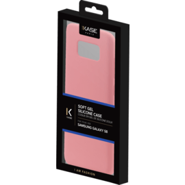 Coque en Gel de Silicone Doux pour Samsung Galaxy S8, Rose Pêche