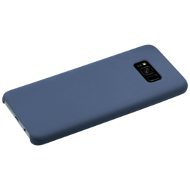Coque en Gel de Silicone Doux pour Samsung Galaxy S8+, Bleu Marine