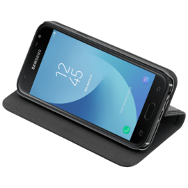 Étui et Coque slim magnétique 2-en-1 pour Samsung Galaxy J5 (2017), Noir (v. EU/Asie - J530F/DS & J530Y/DS)