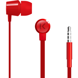 K Ecouteurs intra-auriculaires, Rouge Ardent