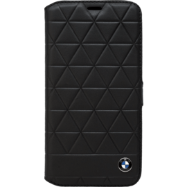 BMW Hexagon Signature Coque clapet pour Apple iPhone X/XS, Noir