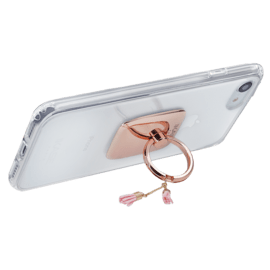 Pompon anneau accroche & support smartphone 
