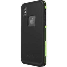 Lifeproof Fre Waterproof Coque pour Apple iPhone X, Black & Lime