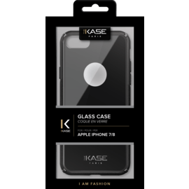 Coque en verre pour Apple iPhone 7/8, Gris Sidéral