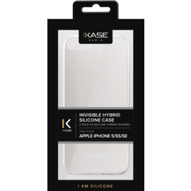 Coque hybride invisible pour Apple iPhone 5/5S/SE, Transparente