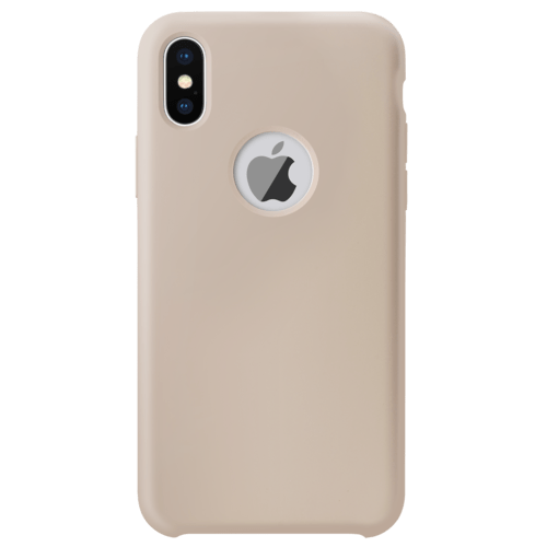 coque iphone xr silicone rose sable