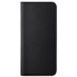 Coque clapet folio avec fente pour cartes & support pour Samsung Galaxy A6+ (2018), Noir