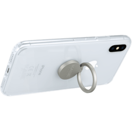 Flip magnétique anneau accroche & support smartphone, Argent