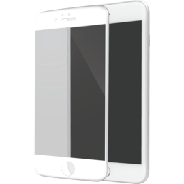 Protection d'écran en verre trempé Bord à Bord Incurvé pour Apple iPhone 6 Plus/6s Plus, Blanc