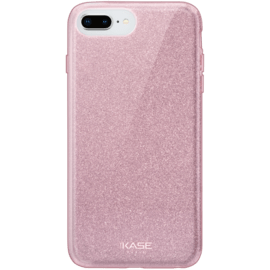 Coque slim pailletée étincelante pour Apple iPhone 6/6s/7/8 Plus, Or Rose