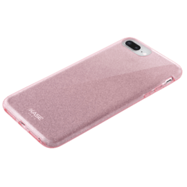 Coque slim pailletée étincelante pour Apple iPhone 6/6s/7/8 Plus, Or Rose