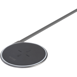 Base de recharge sans fil Qi universelle rapide (7,5W/10W), Noir métallisé 