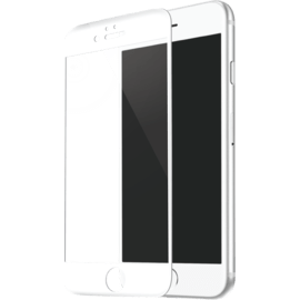 Protection d'écran en verre trempé Bord à Bord Incurvé pour Apple iPhone 6/6s, Blanc