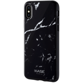 Coque effet marbré pour Apple iPhone X/XS, Noir Marquina