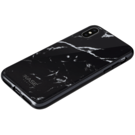 Coque effet marbré pour Apple iPhone X/XS, Noir Marquina