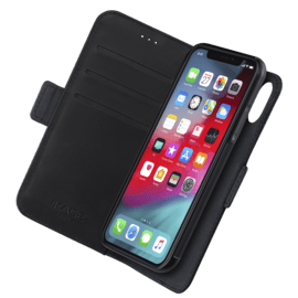 Etui & Coque robuste magnétique 2-en-1 pour Apple iPhone X/XS, Noir Onyx