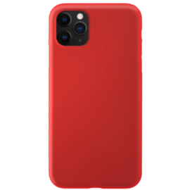 Coque antichoc en gel de silicone doux pour Apple  iPhone 11 Pro, Rouge Ardent 