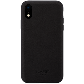 Coque en Suède Alcantara pour Apple iPhone XR, Minuit Noir 