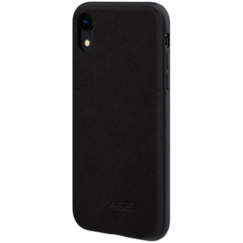 Coque en Suède Alcantara pour Apple iPhone XR, Minuit Noir 