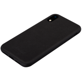 Coque en Suède Alcantara pour Apple iPhone XR, Minuit Noir 