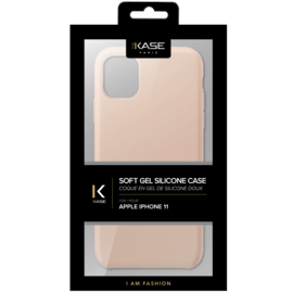 Coque en Gel de Silicone Doux pour Apple iPhone 11, Rose Sable