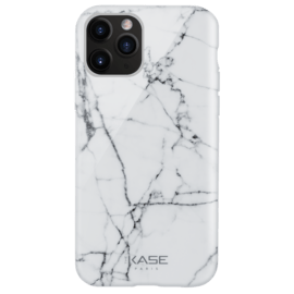 Coque effet marbré pour Apple iPhone 11 Pro, Blanc 