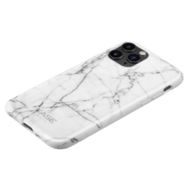 Coque effet marbré pour Apple iPhone 11 Pro, Blanc 