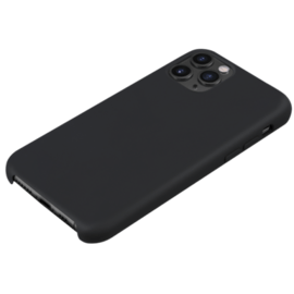 Coque en Gel de Silicone Doux pour iPhone 11 Pro, Noir satin 