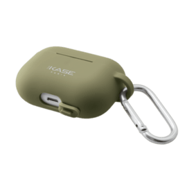 Coque Apple AirPods Pro en gel de silicone doux, Vert olive