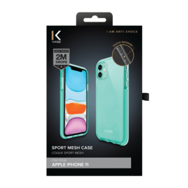 Coque Sport mesh pour Apple iPhone 11, Vert Brumeux