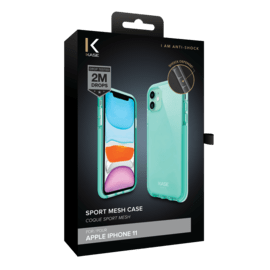 Coque Sport mesh pour Apple iPhone 11, Vert Brumeux