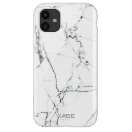Coque effet marbré pour Apple iPhone 11, Blanc 