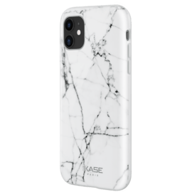 Coque effet marbré pour Apple iPhone 11, Blanc 