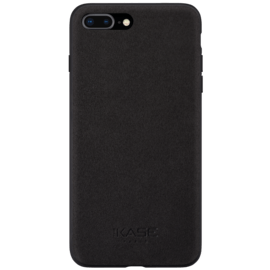 Coque en Suède Alcantara pour Apple iPhone 7/8 Plus, Noir Minuit