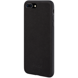 Coque en Suède Alcantara pour Apple iPhone 7/8 Plus, Noir Minuit