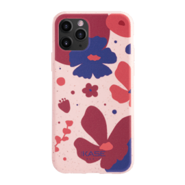 Coque antibactérienne vegan bio 100 % zéro déchet pour Apple iPhone 11 Pro, Rose pétunia