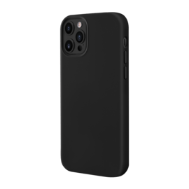 Coque en Gel de Silicone Doux pour iPhone 12 Pro Max, Noir satin 