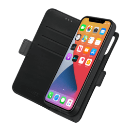 Etui & Coque robuste magnétique 2-en-1 pour iPhone Apple 12 Pro Max, Noir Onyx